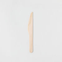 アサヒグリーン カトラリー　木製ナイフ160 紙完封(茶色)　3000枚(100枚×30) 10612000（直送品）