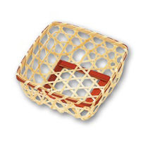 アサヒグリーン 竹かご ミニ 角8BR 2000点 3022 1セット(2000点入)（直送品）