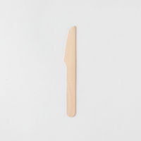 アサヒグリーン カトラリー 木製ナイフ140 紙完封 茶色【weeco】　3000枚(100枚×30) 10622000（直送品）