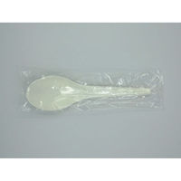 カトラリー れんげ140 アイボリー 個包装　2500枚(100枚×25) 074 1セット(2500枚(100枚×25)入) ホウケン産業（直送品）