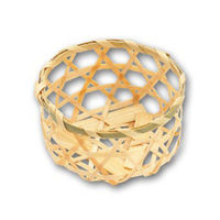 アサヒグリーン 竹かご ミニ 丸6 1000点 3005 1セット(1000点入)（直送品）