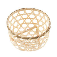 アサヒグリーン 竹かご ミニ 丸8 1000点 3008 1セット(1000点入)（直送品）