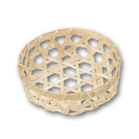 アサヒグリーン 竹かご ミニ 丸9 浅型 600点 3019 1セット(600点入)（直送品）