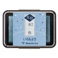 シヤチハタ スタンプ台 いろもよう 光彩 水色 HAC-1G-PB 1個