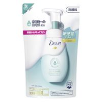 ダヴ（Dove）センシティブマイルド クリーミー泡洗顔料 つめかえ用 125mL×3個 敏感肌 ユニリーバ
