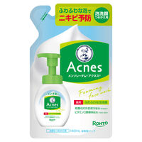 【3+1】メンソレータム アクネス 薬用ふわふわな洗顔料 詰替 140mL　×4個