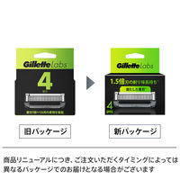 ジレット ラボ（Gillette Labs） 髭剃り 角質除去バー搭載 替刃4個入 P&G