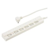 オーム電機 6口2m節電タップ雷ガード付22 00-1577 1個