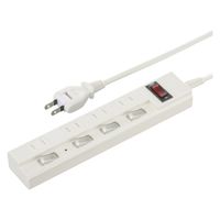オーム電機 4口2m節電タップ多機能22 00-1580 1個