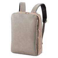 リュック ビジネスリュック 2way 薄型 撥水加工 14インチノートPC グレージュ BM-UMBP01GY エレコム 1個