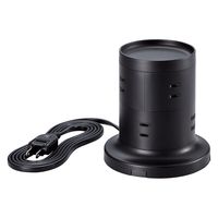 タワー型 電源タップ 延長コード コンセント 2m 2P 8個口 ほこりシャッター ブラック ECT-2720BK エレコム 1個