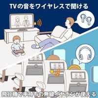 Bluetooth 5.0 オーディオトランスミッター レシーバー φ3.5mm ブラック LBT-ATR01BK エレコム 1個