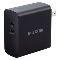 USB充電器 タイプC Type-C PD 70W USB-C×2 ブラック MPA-ACCP4570BK エレコム 1個