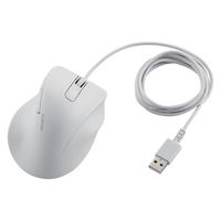 有線マウス 握りの極み 静音 5ボタン Sサイズ ホワイト M-XGS30UBSKWH エレコム 1個