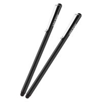 タッチペン スタイラスペン 2個入 シリコンタイプ スリム ペン先交換可 ブラック PWTPSLIMBK/2 エレコム 1個（直送品）