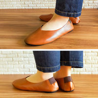 パラデック レ プリエノイエ 携帯スリッポンLキャメルブラウン PLN-3BR 1足