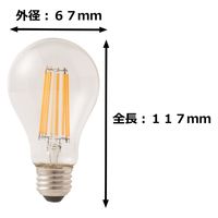 東京メタル工業 LEDフィラメント型・調光タイプ LDA10LCGD100WTM 1個