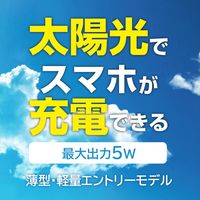 エアージェイ ポータブルソーラー充電器5W エントリーモデル OR レッドカップキャンペーン商品 AJ-NSOLAR5W 1台