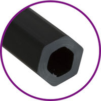 アーテック ナイロン六角黒軸デザイン筆 面相筆中 24049 1セット(1本×5)