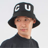 クアルトユナイテッド ビッグロゴバケットハット　BLK　F KG006MEN-E 1点（直送品）