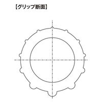 デイトナ GRIPPY GRIP 生ゴム色 GG-D-VINTAGE φ22.2 33447 1個（直送品）