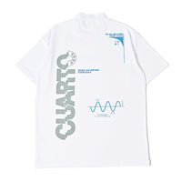 クアルトユナイテッド ネオングラフィティロゴモックネック　WHT　M A0198MEN-E 1点（直送品）