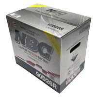 NBC 国産車用バッテリー 充電制御車対応　CALCIUM PREMIUM 90D26R 1個（直送品）