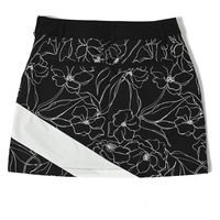 クアルトユナイテッド モノトーン花柄スカート　BLK　M A0186-B 1点（直送品）