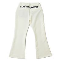 クアルトユナイテッド バックロゴフレアパンツ　WHT　M A0141 1点（直送品）