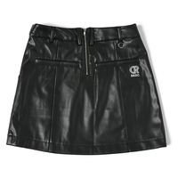 クアルトユナイテッド フェイクレザースカート　BLK　L N5040 1点（直送品）