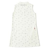 クアルトユナイテッド 星柄箔プリントVネックワンピース　WHT　L M3467 1点（直送品）
