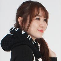 クアルトユナイテッド ケーブルニットネックウォーマー　BLK　F U8060 1点（直送品）