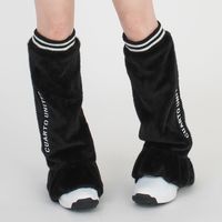 クアルトユナイテッド フリルファーレッグウォーマー　BLK　F U8057 1点（直送品）
