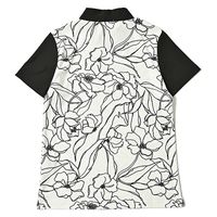 クアルトユナイテッド モノトーン花柄モックネックシャツ　WHT　M A0188-B 1点（直送品）