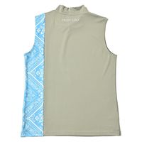 クアルトユナイテッド ペイズリー切替ノースリーブトップス　GRY　L N5069 1点（直送品）