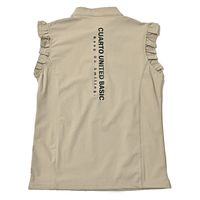 クアルトユナイテッド スタンドカラーフリルシャツ　BEG　S N5076-B 1点（直送品）
