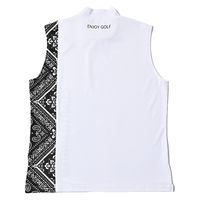 クアルトユナイテッド ペイズリー切替ノースリーブトップス　WHT　L N5069 1点（直送品）