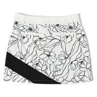 クアルトユナイテッド モノトーン花柄スカート　WHT　L A0186-B 1点（直送品）