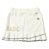 クアルトユナイテッド ロゴ入りフリルスカート　WHT　M A0187-B 1点（直送品）