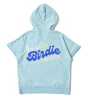 クアルトユナイテッド パイル地半袖パーカー　SAX　M K6005 1点（直送品）