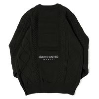 クアルトユナイテッド ケーブル切替ニットトップス　BLK　M M3460MEN 1点（直送品）