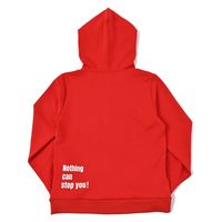 クアルトユナイテッド ロゴハーフジップパーカー　RED　L N5059 1点（直送品）
