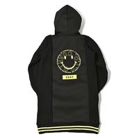 クアルトユナイテッド ニット切替パーカーワンピース　BLK　S N5023 1点（直送品）