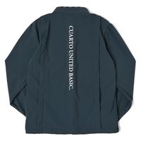 クアルトユナイテッド 光沢バンドカラーシャツ　NVY　M N5044 1点（直送品）
