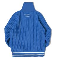 クアルトユナイテッド ケーブルポリニットトップス　BLU　S M3443 1点（直送品）
