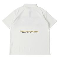 クアルトユナイテッド 花柄切替ハーフジップシャツ　WHT　XXL A0191MEN-B 1点（直送品）