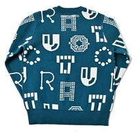 クアルトユナイテッド 幾何学柄ニットトップス　GRE　S M3441 1点（直送品）