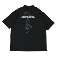 クアルトユナイテッド バックプリントモックネックシャツ　BLK　M A0192MEN-B 1点（直送品）