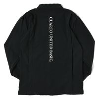 クアルトユナイテッド 光沢バンドカラーシャツ　BLK　L N5044 1点（直送品）