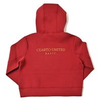 クアルトユナイテッド ダンボール系プルパーカー　RED　S A0151 1点（直送品）